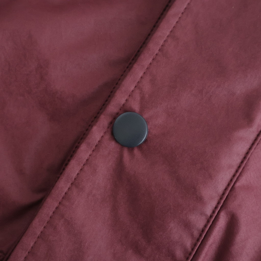 HOODED WIND BREAKER WAXFINISH #WINE/NAVY [DNS26B01-B]