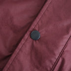 HOODED WIND BREAKER WAXFINISH #WINE/NAVY [DNS26B01-B]