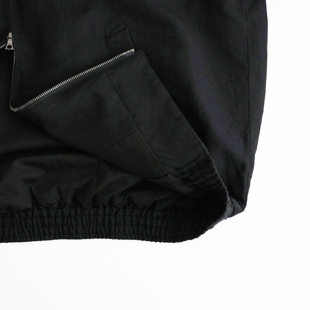 Washed Wool Silk Sports Jacket #Black [BHS26F020]
