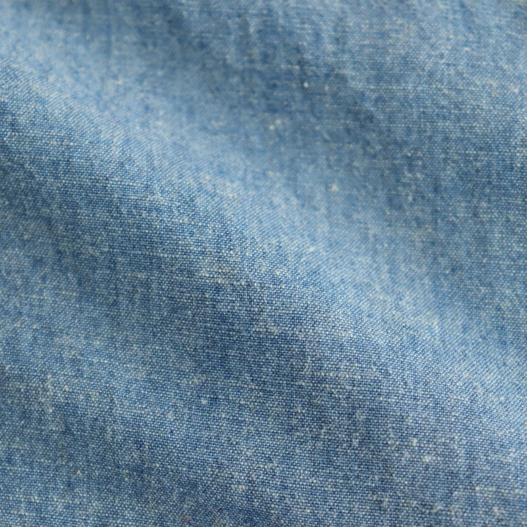 CHAMBRAY WORKADAY LS SHIRT #INDIGO(FADE) [PMAT-LS05]