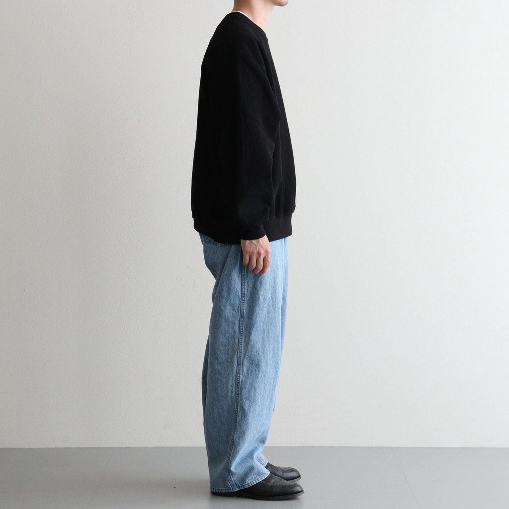 Linen Cotton Denim Field Pants #Indigo Bleach [N26FC029]