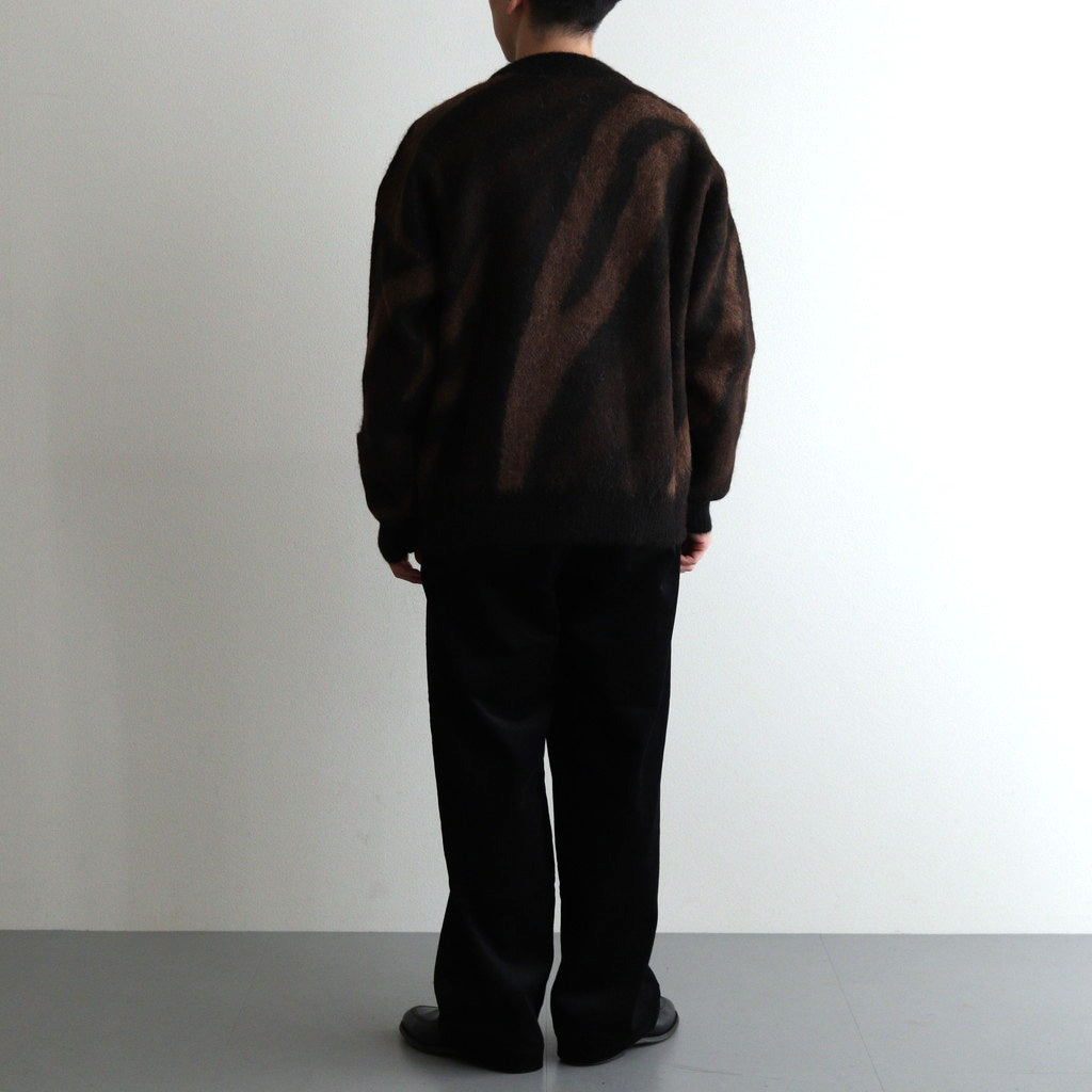 BIAS ZEBRA PATTERN JUMPER #NATURAL BROWN MIX [A24C20SW02C]