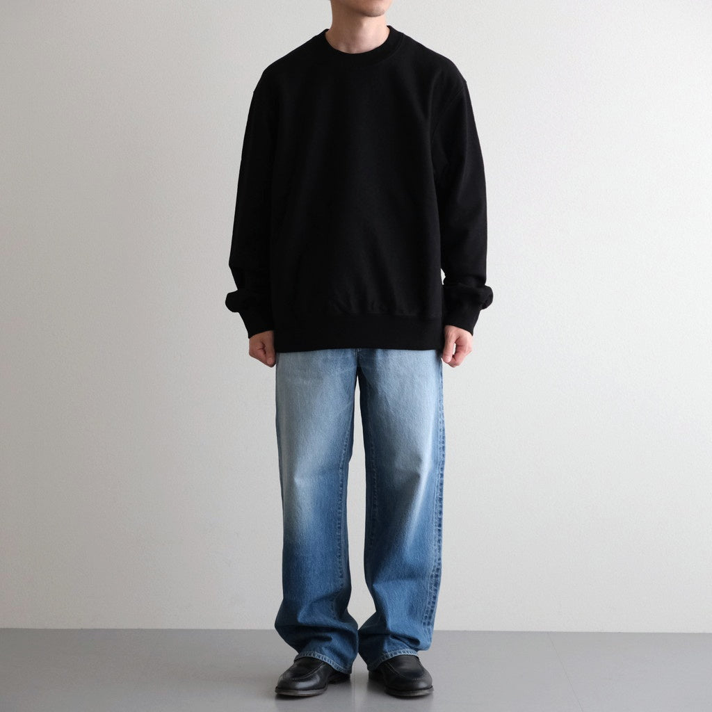 Soft&Hard Sweat Crew-Neck P/O #Black [bROOTS24F21F25]