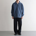 11oz Half Zip Sweatshirt #Sax [N25SH010]