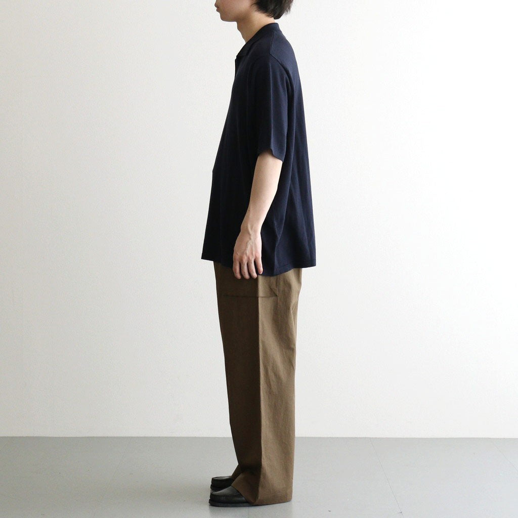 SILK COTTON SKIPPER KNIT #NAVY [26S-BIS-KN66]