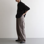 WIDE PAINTER PANTS #BROWN [M25B13PT01C]
