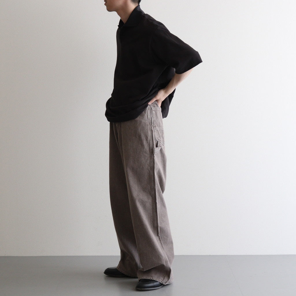 WIDE PAINTER PANTS #BROWN [M25B13PT01C]