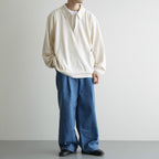 Co/Silk Nep Harf-zip P/O #Ivory [BHS25S037F26]