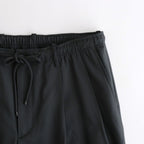 DOUBLE PLEATED EASY TROUSERS #CHARCOAL [A26A15PT02C]