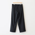TRIPLE PLEATED EASY TROUSERS #BLACK [A25B03PT01C]