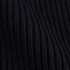 SOLID WOOL RIB CREW NECK #NAVY [BN-24FM-042]