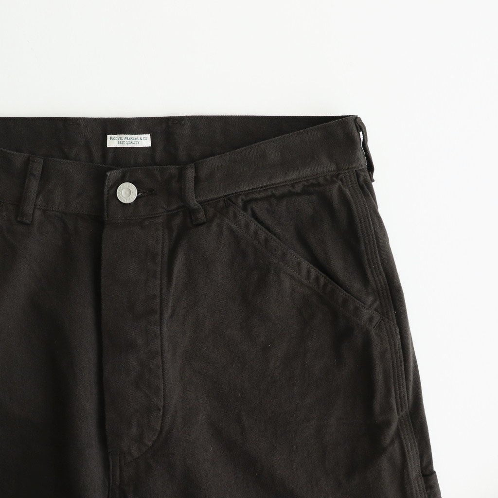 DENIM PAINTER TROUSERS #DUST BLACK [PMAT-PT09]