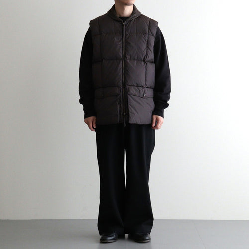 HIGH-COUNT SILK PUFF VEST #WHISKY [252OJ-VT02]