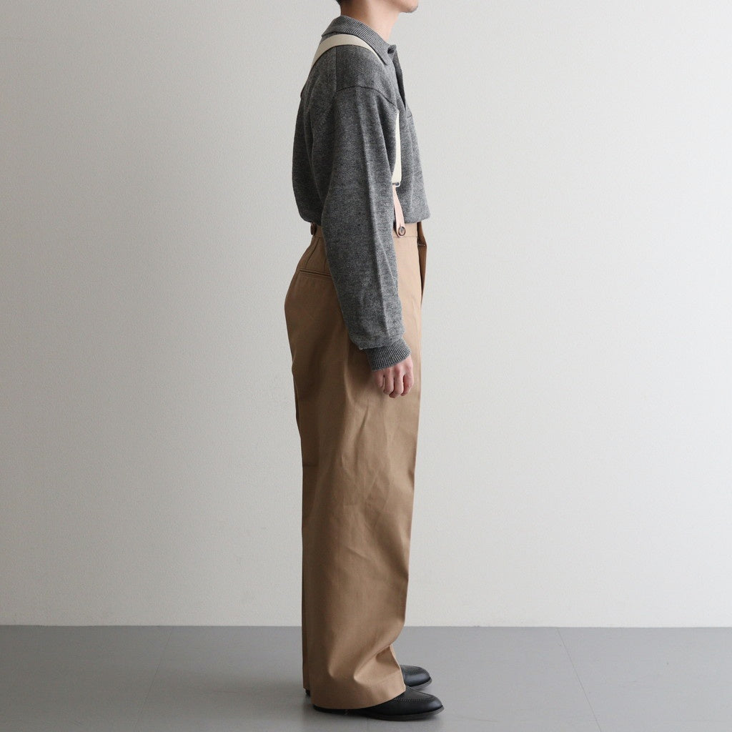 SOLIS COTTON TROUSERS - CHINO #BEIGE [HV501001]