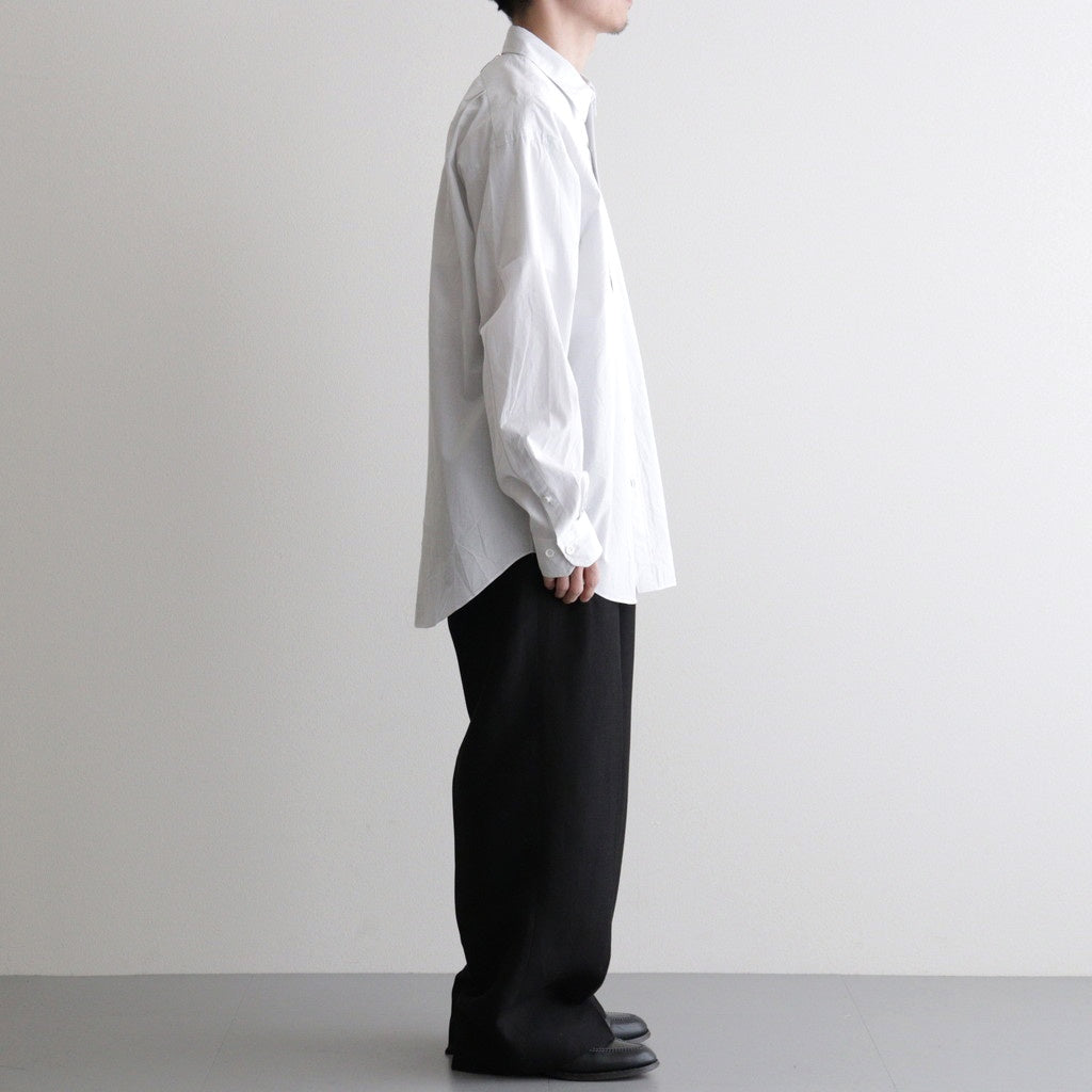 Ramie Tencel 2tuck Wide Tapered Trousers #Black [NEP-SS2604]
