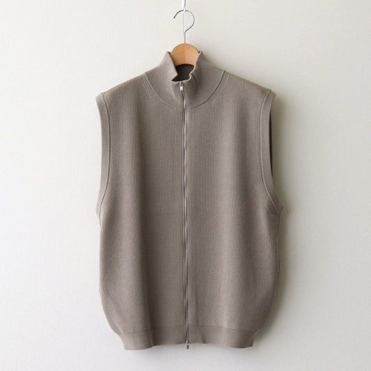 SUPER HIGH TWIST WOOL DRIVERS VEST #GREIGE [BN-24FM-032]