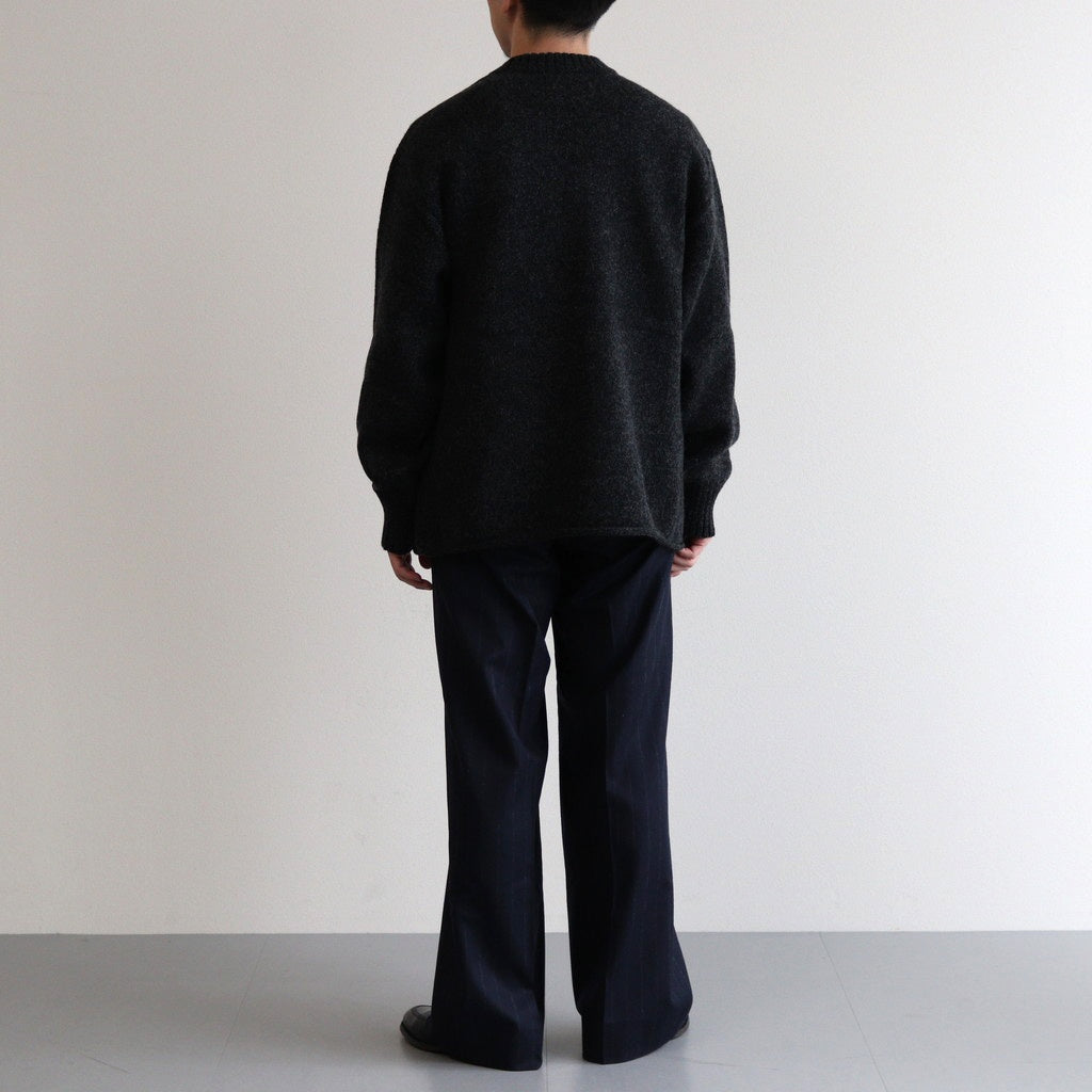 Yak felted sweat shirt #Charcoal×BLACK [NEP-AW2301]