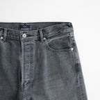 USED-FINISHED 13.5oz STRAIGHT DENIM #020 CHARCOAL [17062 40027]