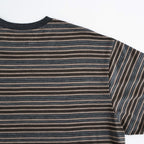 CREW NECK TEE #BEIGE BORDER [M26A12CS02B]