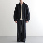 ROUND-COLLAR MOTORING JACKET #ONYX [252OJ-JK04]