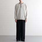 Cashmere Henleyneck - Diffusion Exclusive #Lt.Gray×Charcoal [NEP-AW2520B]
