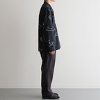 ORIGINAL PRINTED OPEN COLLAR SHIRTS (Animal Drawing) Long-sleeve #ONYX [251OJ-SH18]