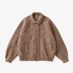 ROUND-COLLAR MOTORING JACKET #WHEAT [252OJ-JK04]