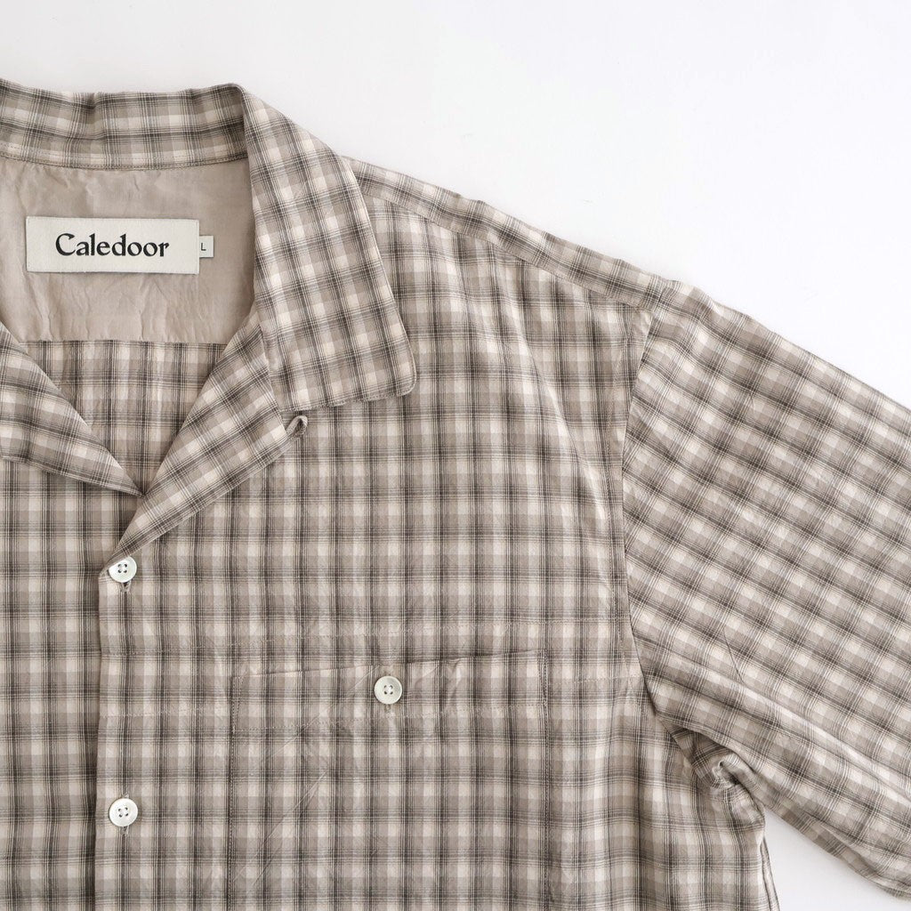 Organic Cotton Rambling Check Shirts Jacket #Beige check [6061-1104]