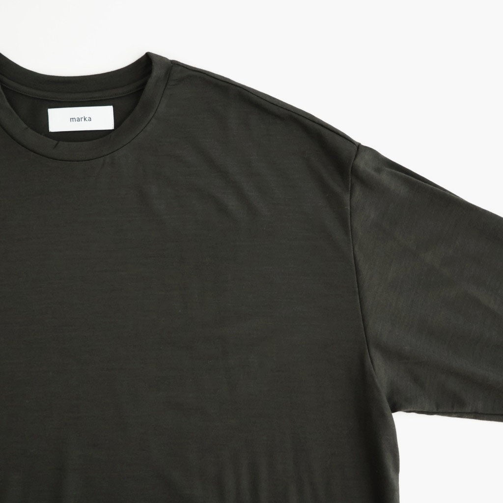 CREW NECK L/S TEE #DARK OLIVE [M26C15CS03C]