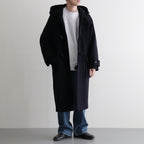 Wool Felton Duffle Coat #DarkNavy×Black-toggle [bROOTS25F2]