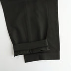 DOUBLE PLEATED SEMI EASY TROUSERS #DARK SAGE [A26C07PT02C]