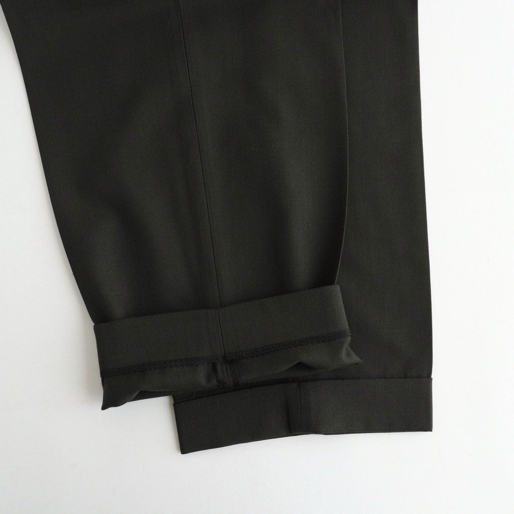 DOUBLE PLEATED SEMI EASY TROUSERS #DARK SAGE [A26C07PT02C]