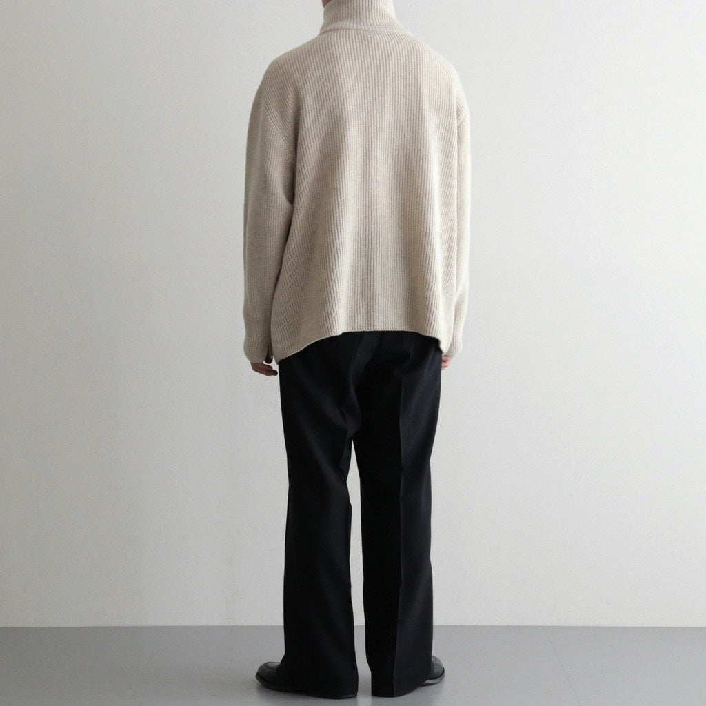 Yak×Ca/Wool Half Zip #White Mix [NEP-AW2524W] - Diffusion 三重県