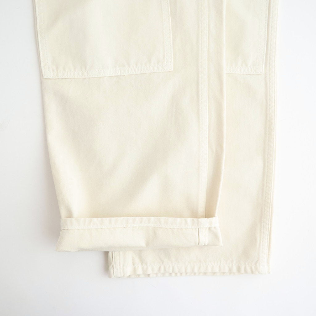 DUCK CLOTH DOUBLE KNEE PAINTER #IVORY(FADED) [PMAW-PT06]