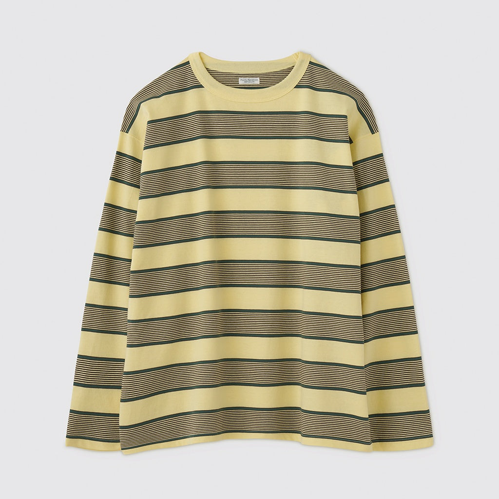 BORDER LS TOP #P.YELLOW x VIRIDIAN [PMAV-CL06]