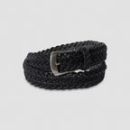 LEATHER MESH BELT #BLACK [PMAT-AC07]