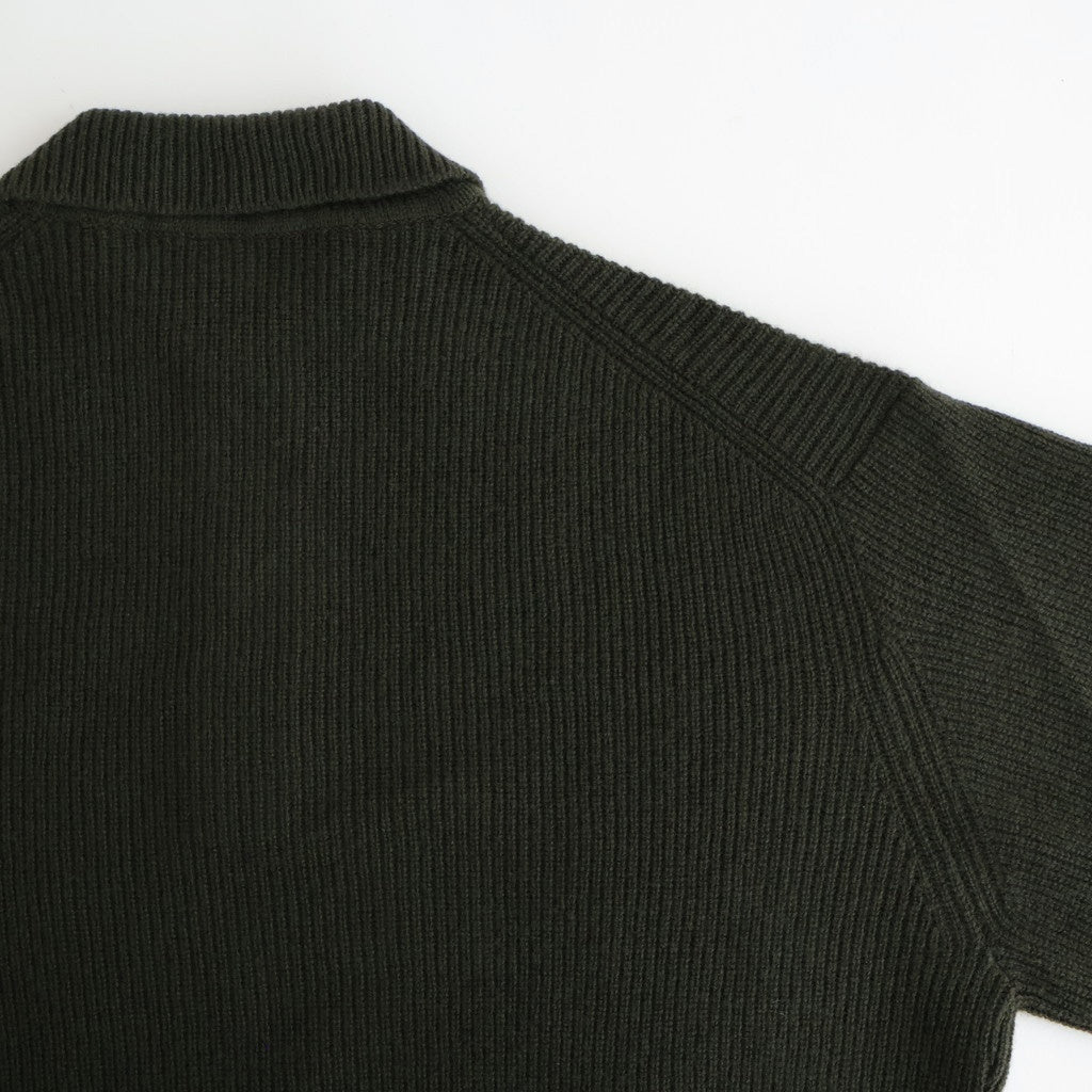 Wool Harf Cardigan ST Polo #KHAKI [NEP-AW2404]