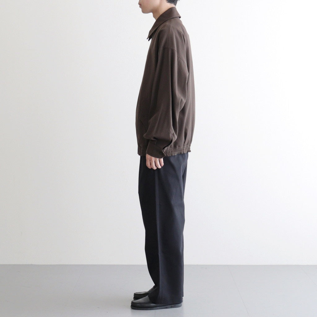 DOUBLE PLEATED EASY TROUSERS #NAVY [A26A93PT02C]