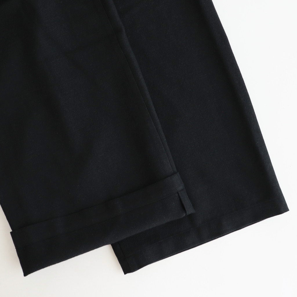 WIDE LEG EASY PANTS #CHAMBRAY BLACK [M25C12PT02C]