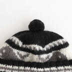 CANADIAN KNIT CAP - SNOWMAN #BLACK [Z01011]