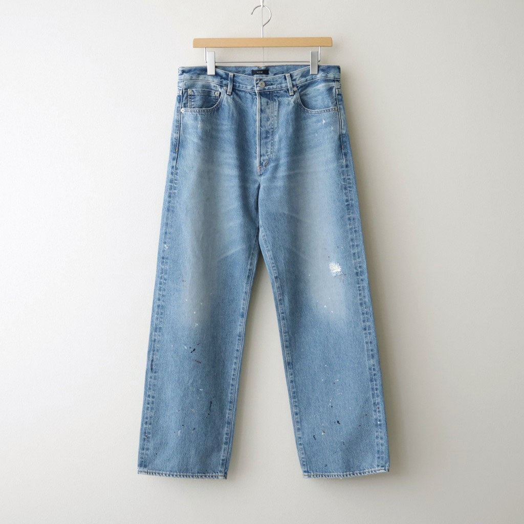USED-FINISHED 13.5oz STRAIGHT DENIM #110 INDIGO [17062 40027]