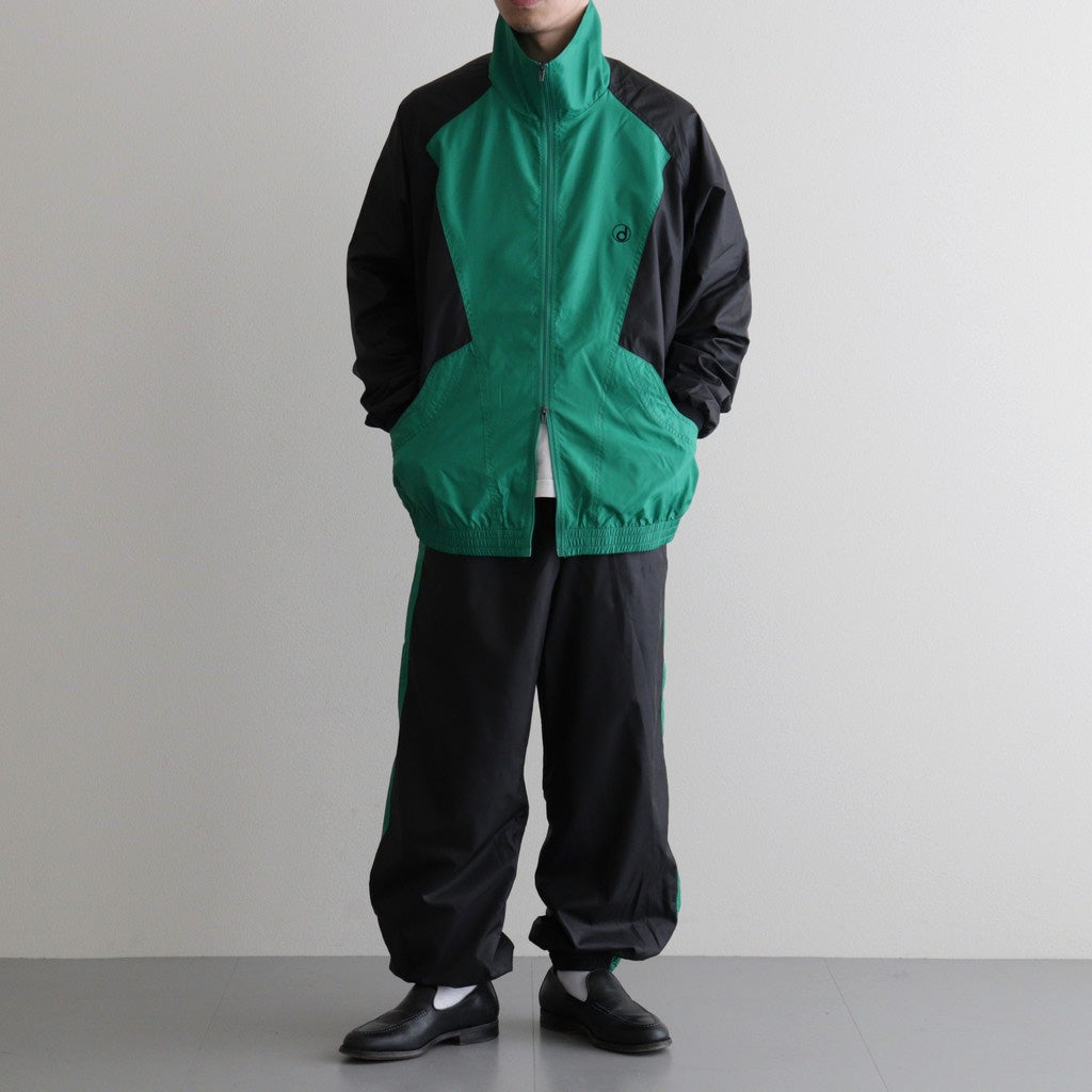PANEL COLOR TRACK JACKET #BLACK/GRN [DNS26B02]