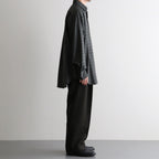 DOUBLE PLEATED SEMI EASY TROUSERS #D.OLIVE [A26C15PT01C]