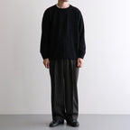 DOUBLE PLEATED SEMI EASY TROUSERS #DARK SAGE [A26C07PT02C]