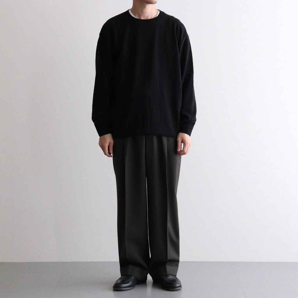 DOUBLE PLEATED SEMI EASY TROUSERS #DARK SAGE [A26C07PT02C]