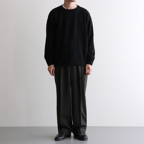 DOUBLE PLEATED SEMI EASY TROUSERS #DARK SAGE [A26C07PT02C]