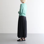 Wool Rib Cardigan #FadeGreen [BHSW24F13F26]