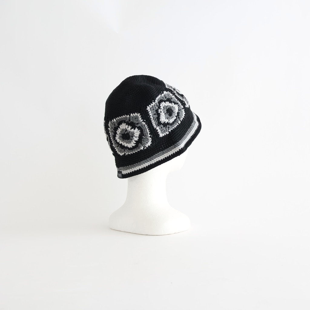 CROCHET HAT - SUNBIRD #BLACK [X01001]
