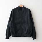 Pe/Silk Fleece Bomber Jacket #HeatherBlack [BHS25F019]