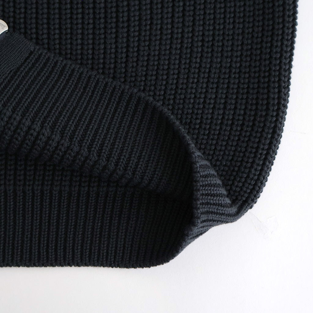 SIGNATURE DRIVERS KNIT #CHARCOAL BLUE [BN-25FM-040]